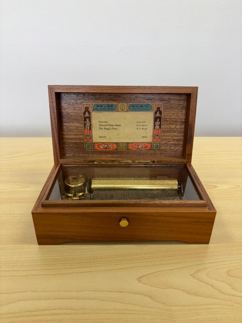 希少 REUGE 72弁 高級オルゴール 良音 3曲 ガボット ドンファン 魔笛