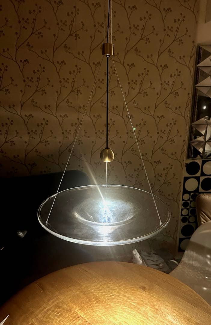 [海外輸入品]　カスタマイズ品　モダンペンダントLEDライト(暖色)　アート