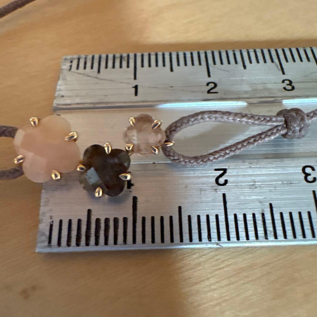 SALE Morgane Bello クローバーモチーフ　k18紐ブレスレット