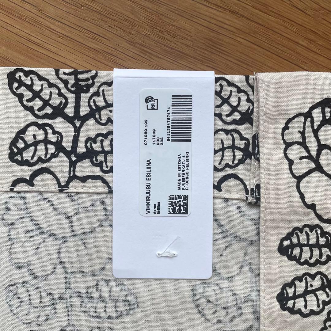 国内正規品 新品 マリメッコ ヴィヒキルース エプロン ブラック