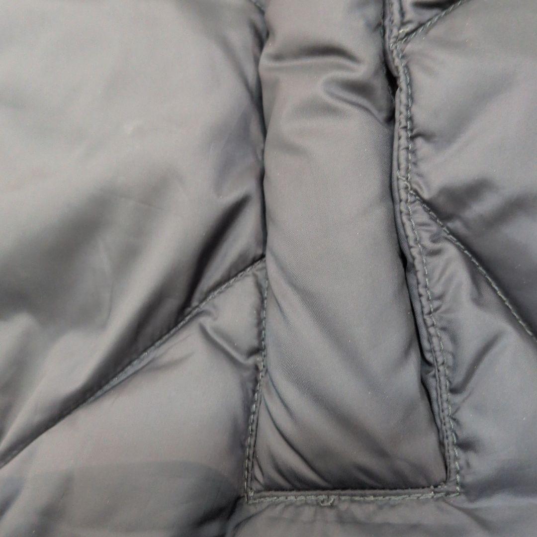 マックスマーラ　IT40　ネイビー フード付きダウンベスト