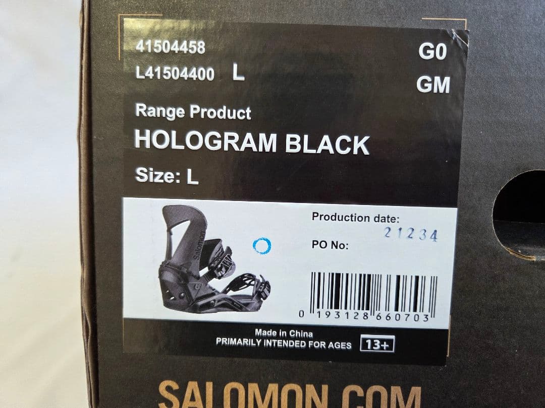 SALOMON HOLOGRAM 21-22モデル