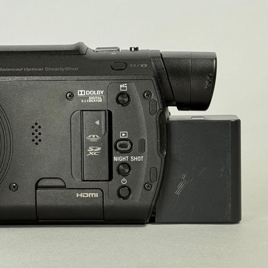 SONY 4Kビデオカメラレコーダー FDR-AX60+バッテリーパック大2個