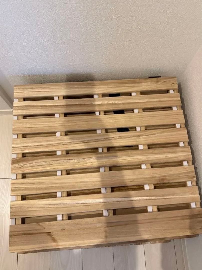 即日発送　美品　木製スノコベッド　ダブル2個セット