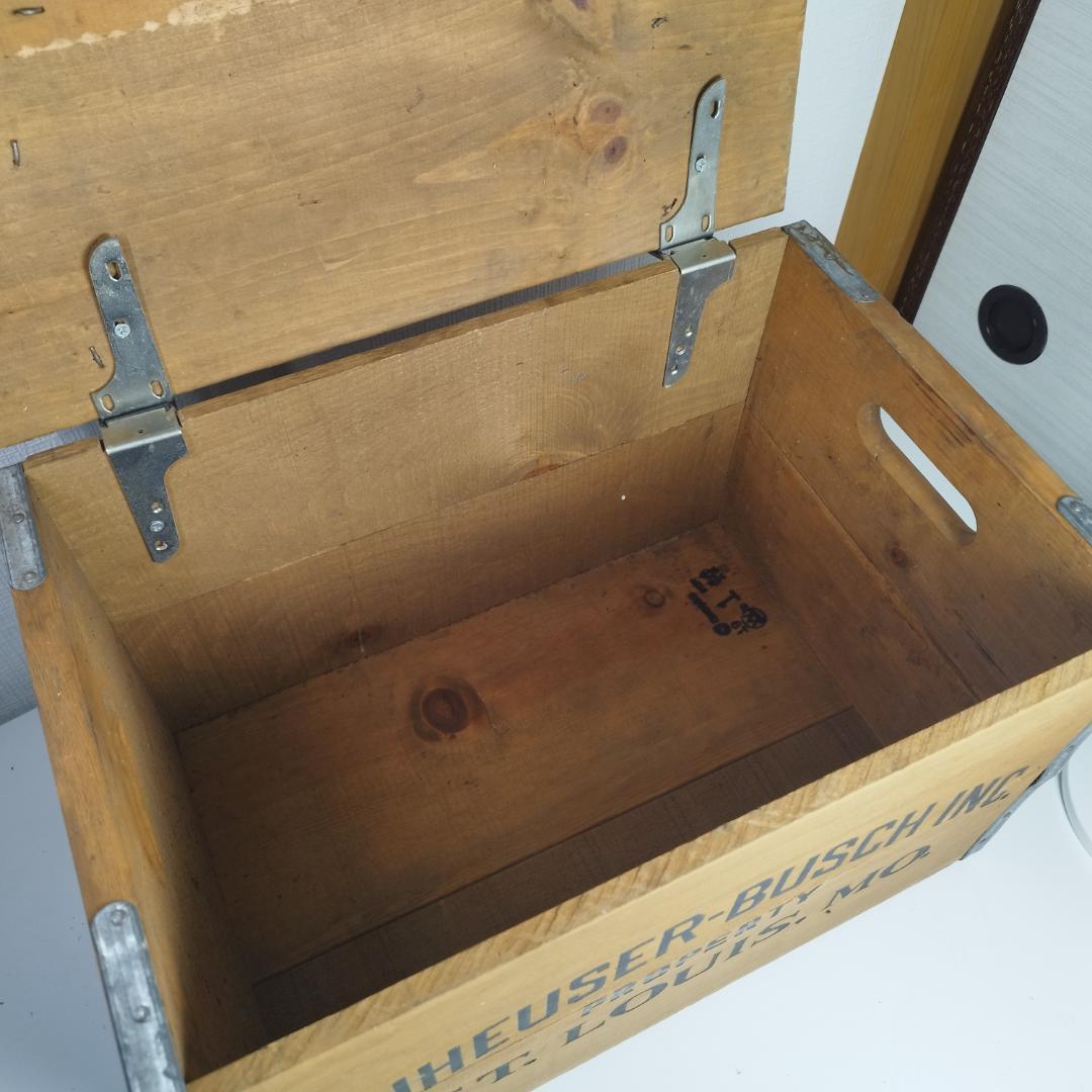 Budweiser バドワイザー 木箱 ビンテージ アンハイザーブッシ I174