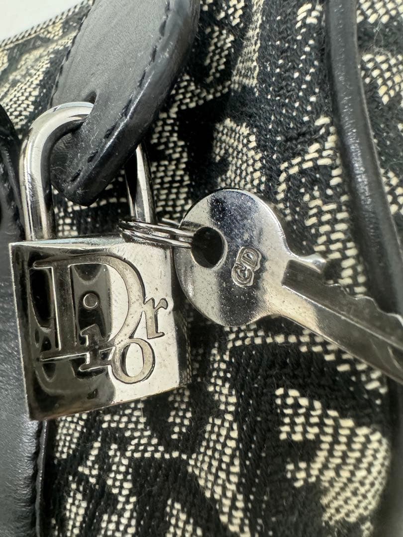 【希少】ディオール トロッター ハンドバッグ ミニボストン D金具 キャンバス