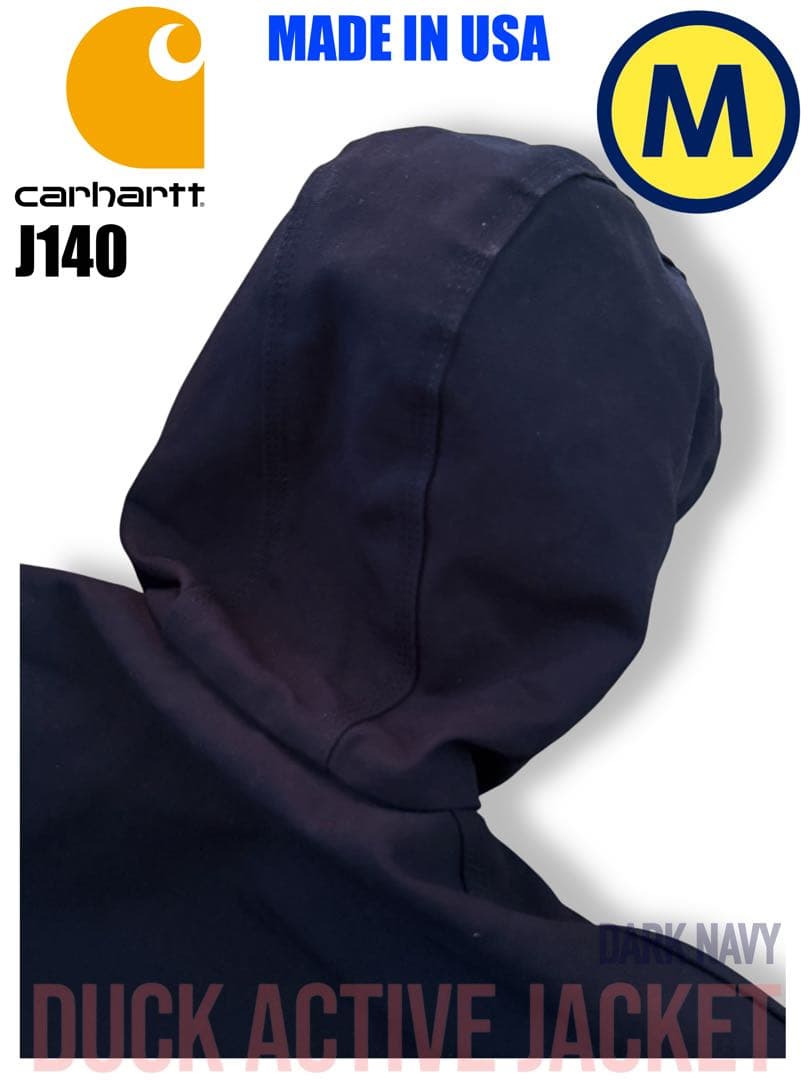 USA製 カーハート アクティブジャケット J140 ダークネイビー Mサイズ