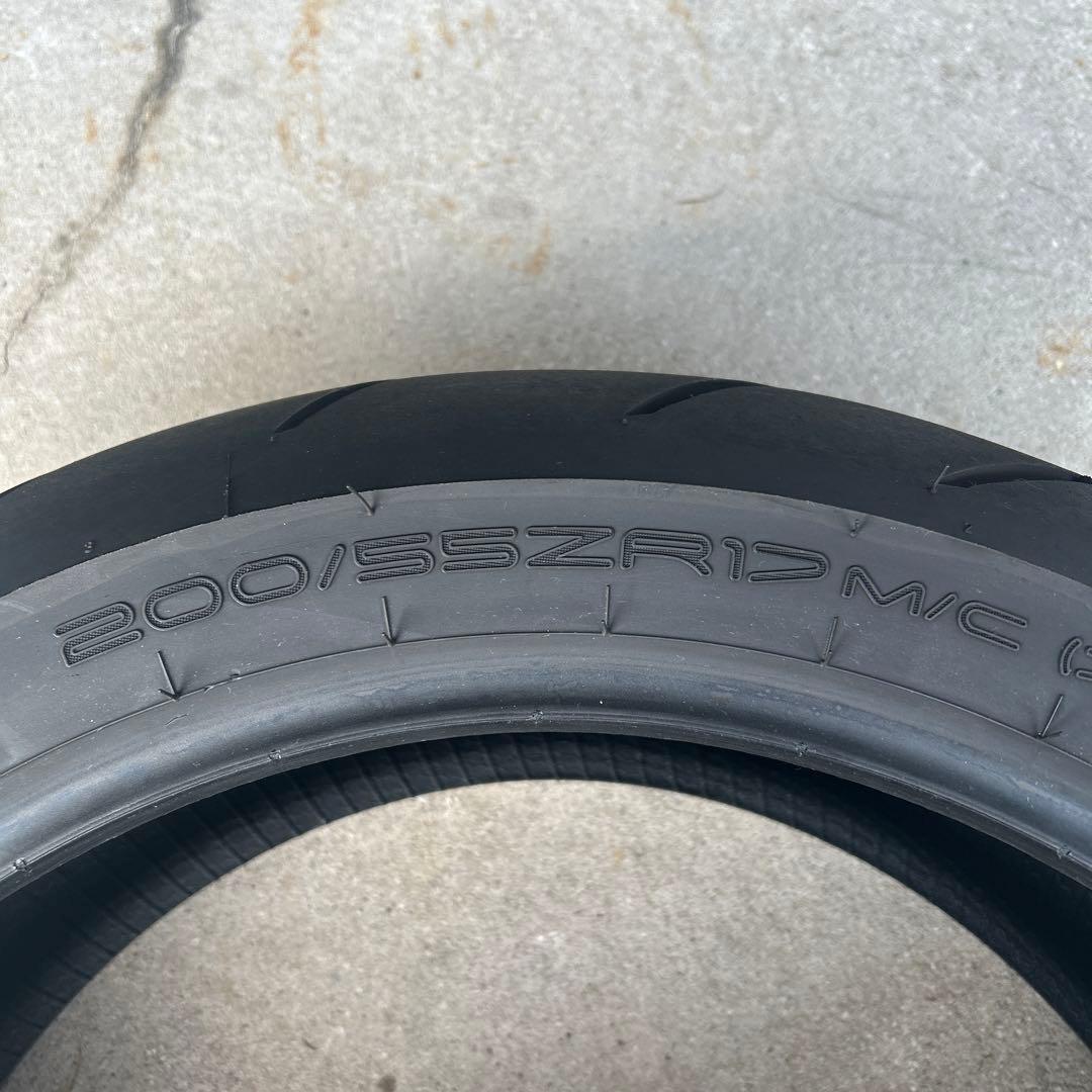 バイク用中古Rタイヤ ダンロップ スポーツスマート サイズ200/55ZR17