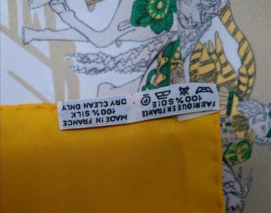 カ*ネ様 未使用 HERMES　エルメス 王の楽園 スカーフ カレ90