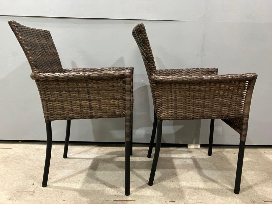 ガーデンチェア カフェチェア アームチェア チェア 2脚セット RWcha7