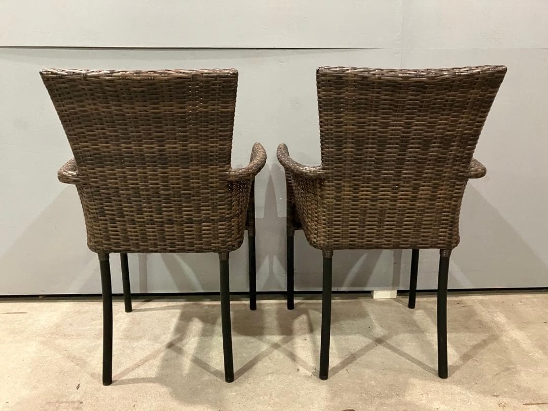 ガーデンチェア カフェチェア アームチェア チェア 2脚セット RWcha7