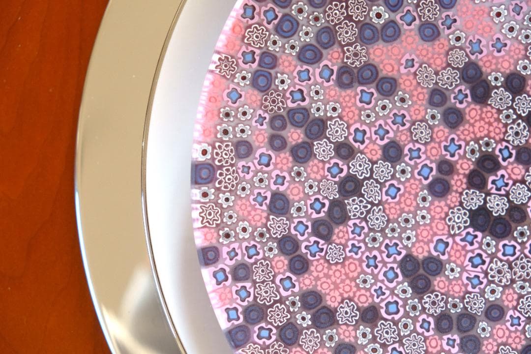 ベネチアンガラス ミルフィオリ プレート/検索/エルコーレモレッティ/田子美紀