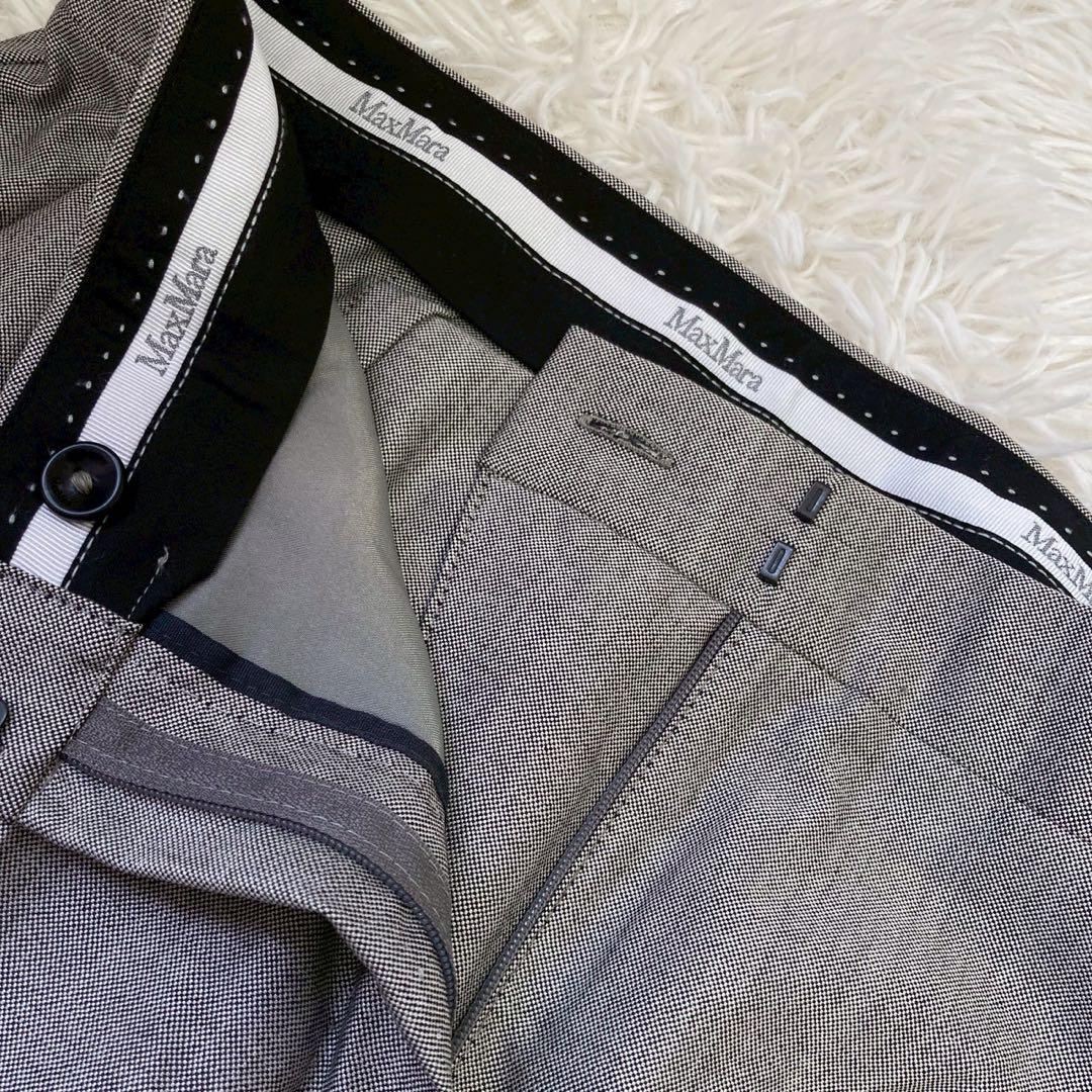 《良品》 Мах mara セットアップ パンツスーツ グレー 42 オフィス