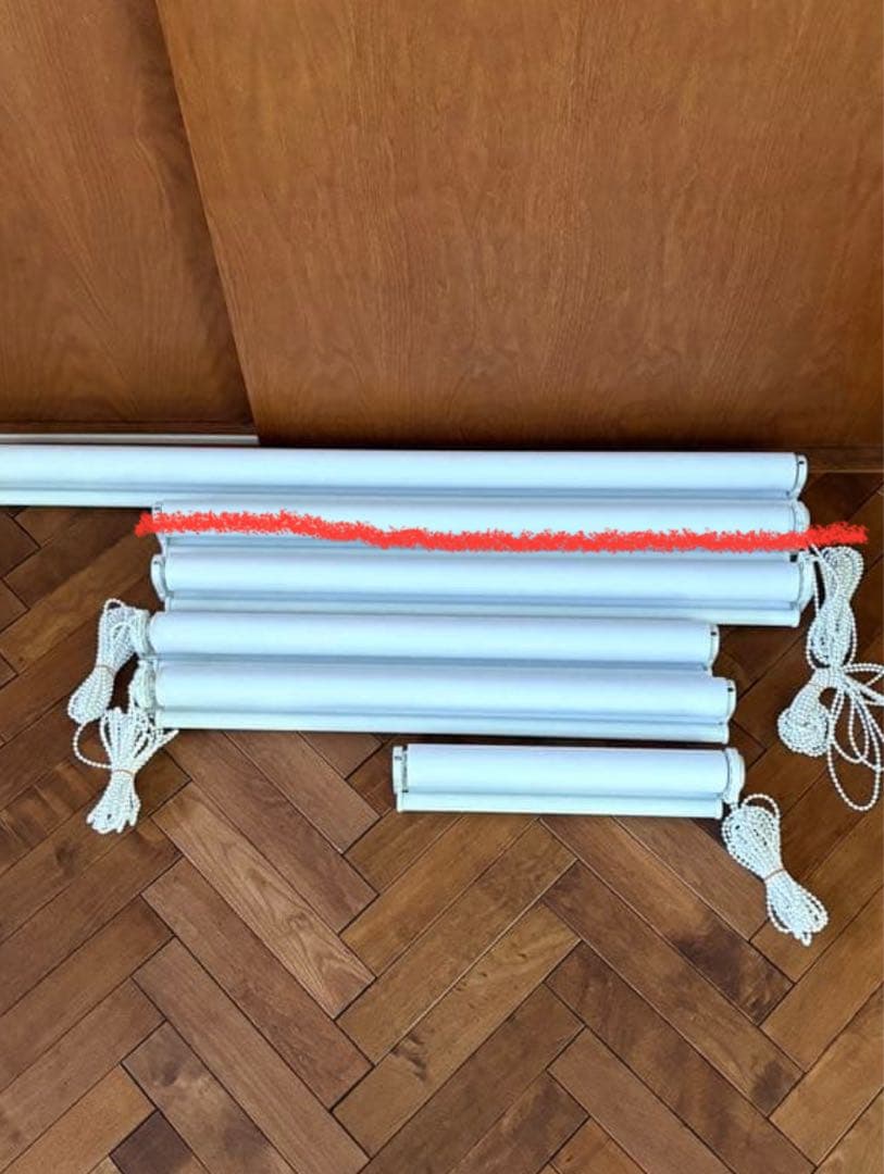 ホワイト ロールスクリーン 5点セット　未使用