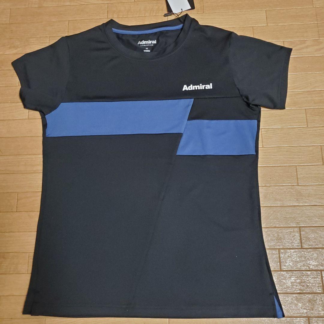 2025秋冬モデル　新品アドミラルl テニス Tシャツ M ブラック/ブルー