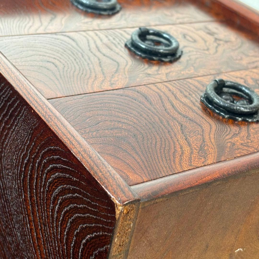 駿河民芸　文机 和室 引き出し ローデスク 和風 小机 欅 デスク 幅91cm