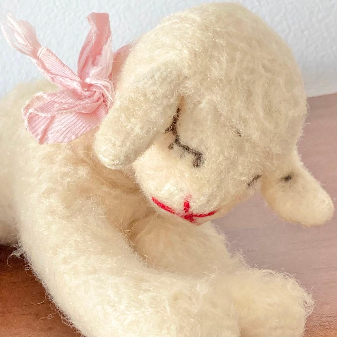 オールドシュタイフ　お眠りラミー　ひつじ　シュタイフ　ぬいぐるみ　ヴィンテージ