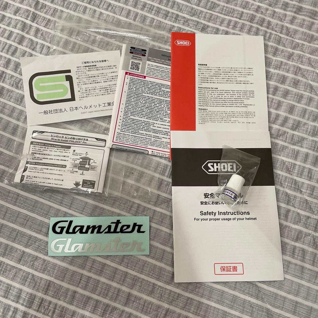SHOEI グラムスター フルフェイスヘルメット ホワイト Mサイズ