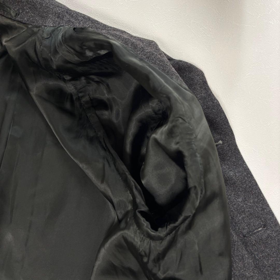 【美品】イタリア製 ベルベスト ウール バルマカーンコート グレー 46 M相当