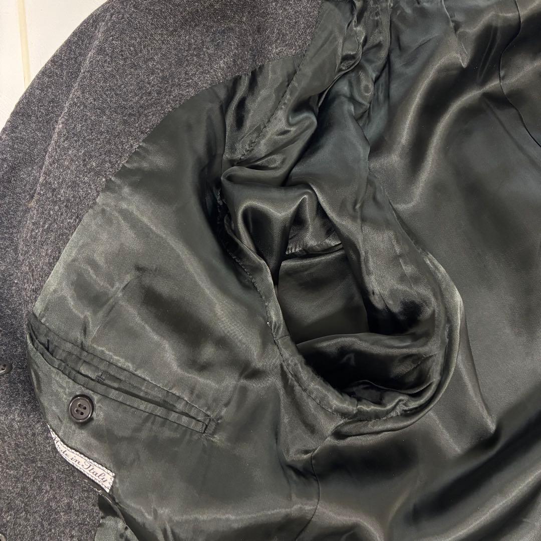 【美品】イタリア製 ベルベスト ウール バルマカーンコート グレー 46 M相当