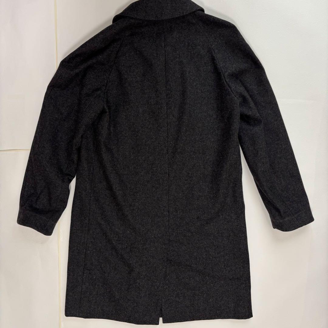 【美品】イタリア製 ベルベスト ウール バルマカーンコート グレー 46 M相当