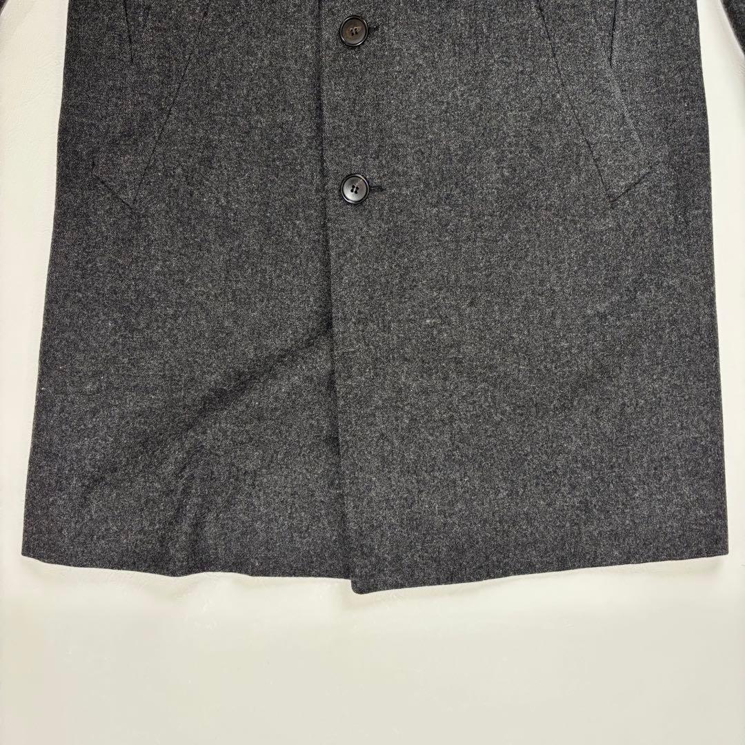 【美品】イタリア製 ベルベスト ウール バルマカーンコート グレー 46 M相当