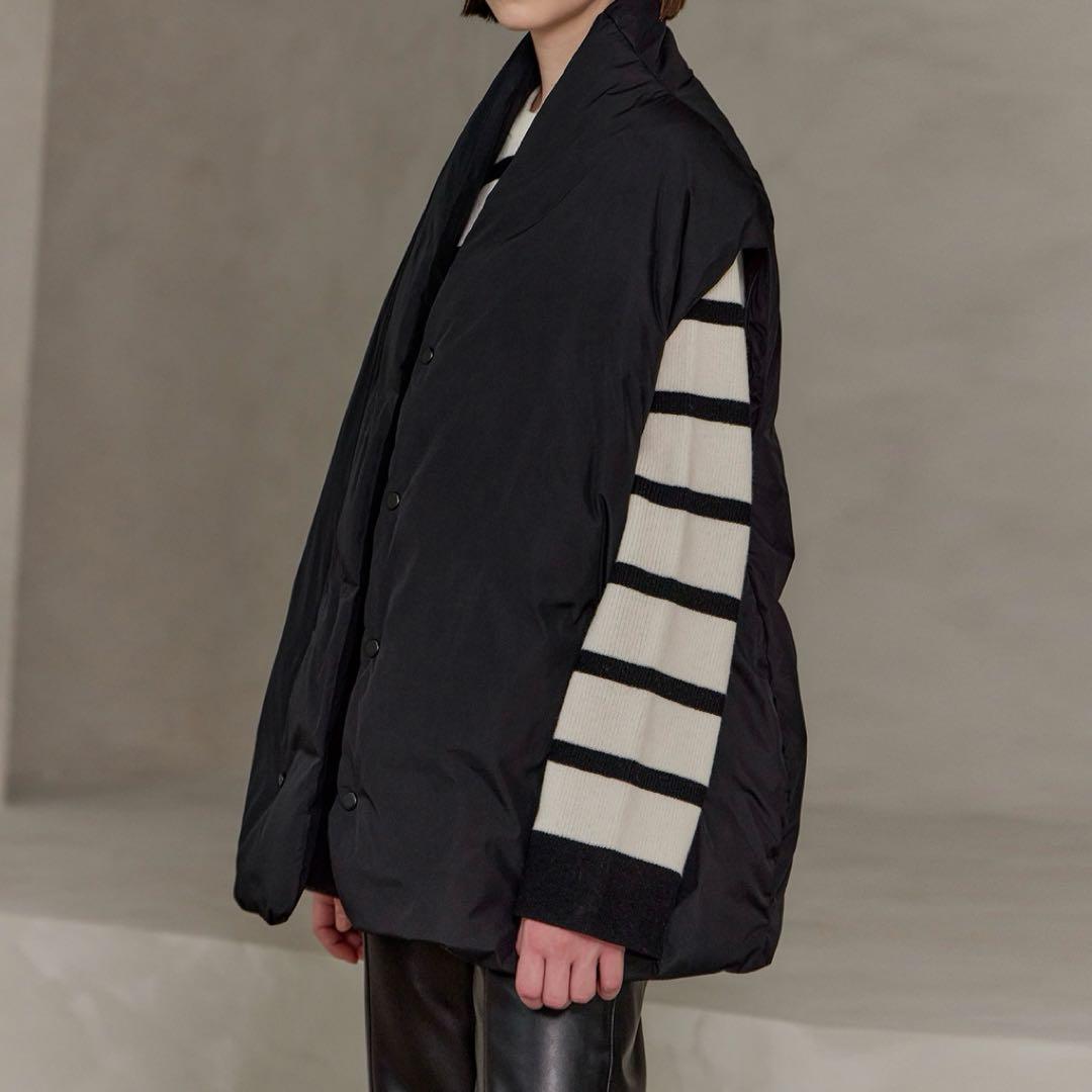 YONFAウールカシミヤクロップドニット新同yori machatt ohga