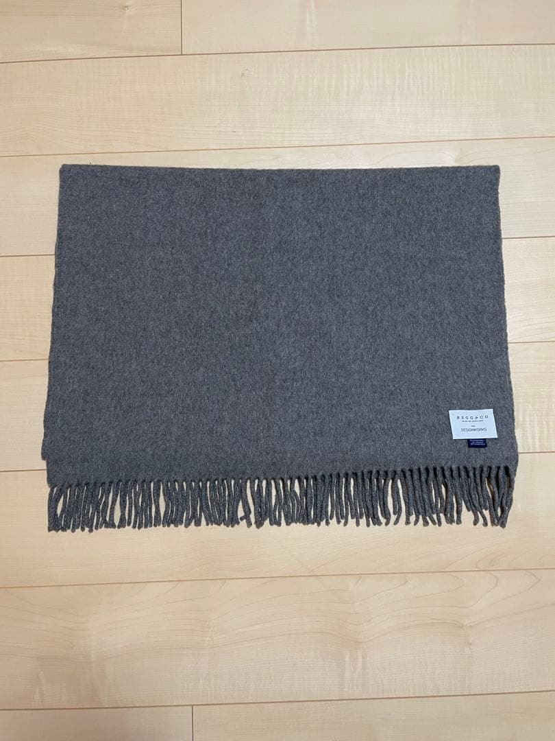 ジョンストンズ&ベグアンドコー　マフラー　ストール　大判　カシミヤ　アンゴラ