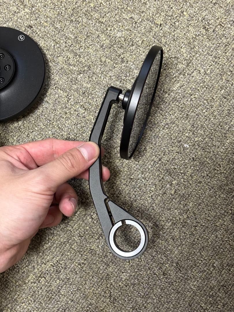 HIGHSIDER バーエンドミラー モンタナ スリム ブラストブラック *2