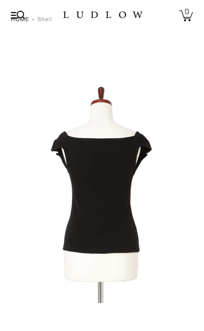【おすし】LUDLOW★ブラック トップス Shell 滝沢眞規子着