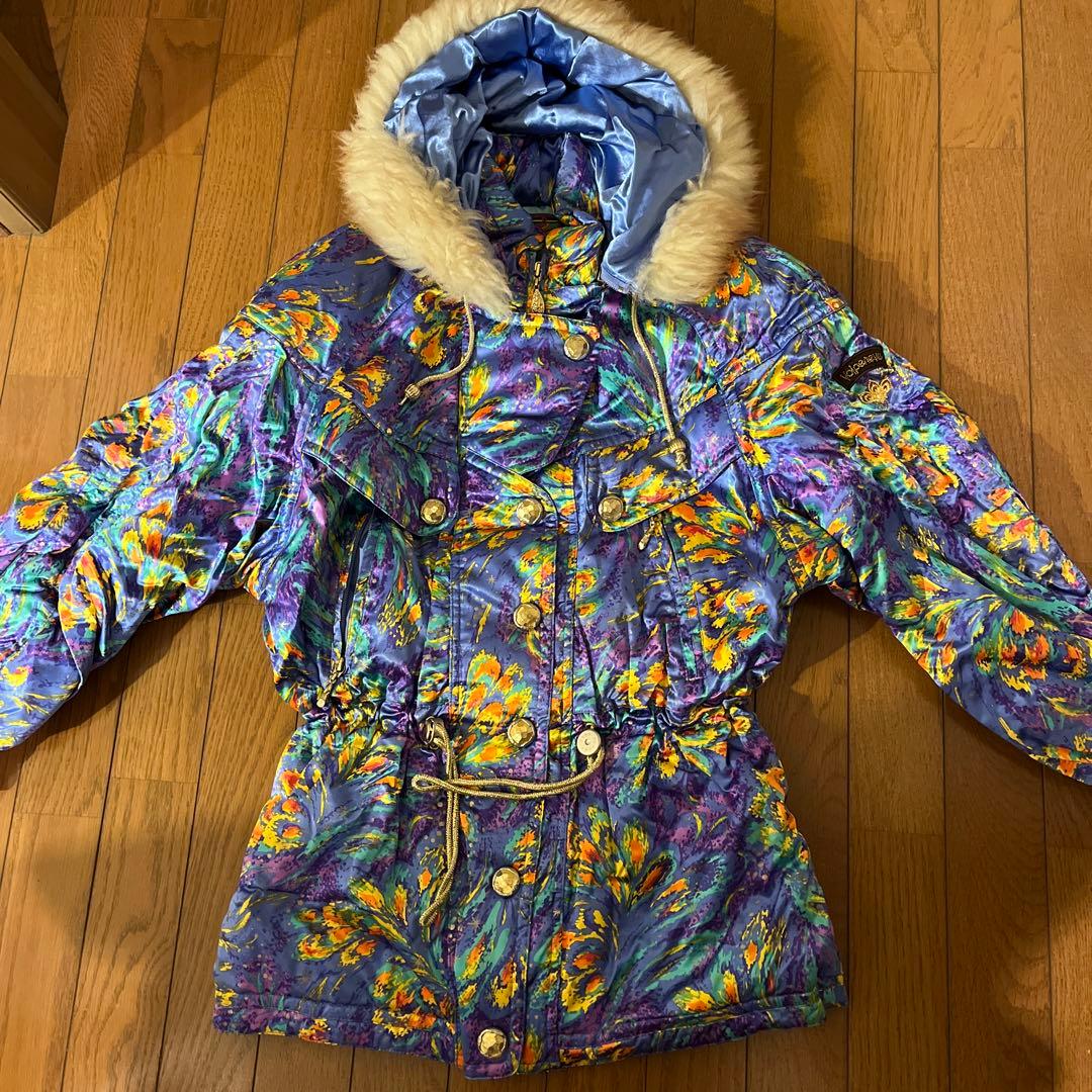 ゴールドウイン　スキーウエア　希少　レトロ　 総柄 個性 レディース アウター