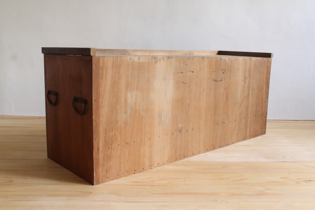 収納棚　本棚　引戸　引き出し　古道具　古家具　ビンテージ　アンティーク　レトロ