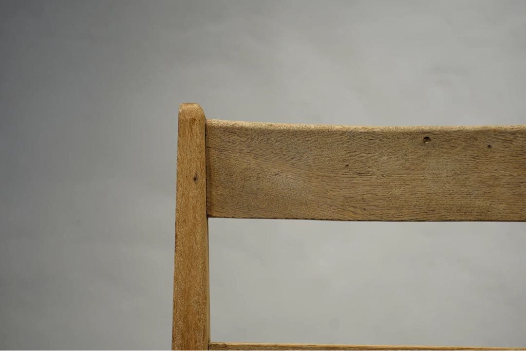 昭和初期　ビンテージチェア　栗材　アンティーク　椅子　無骨