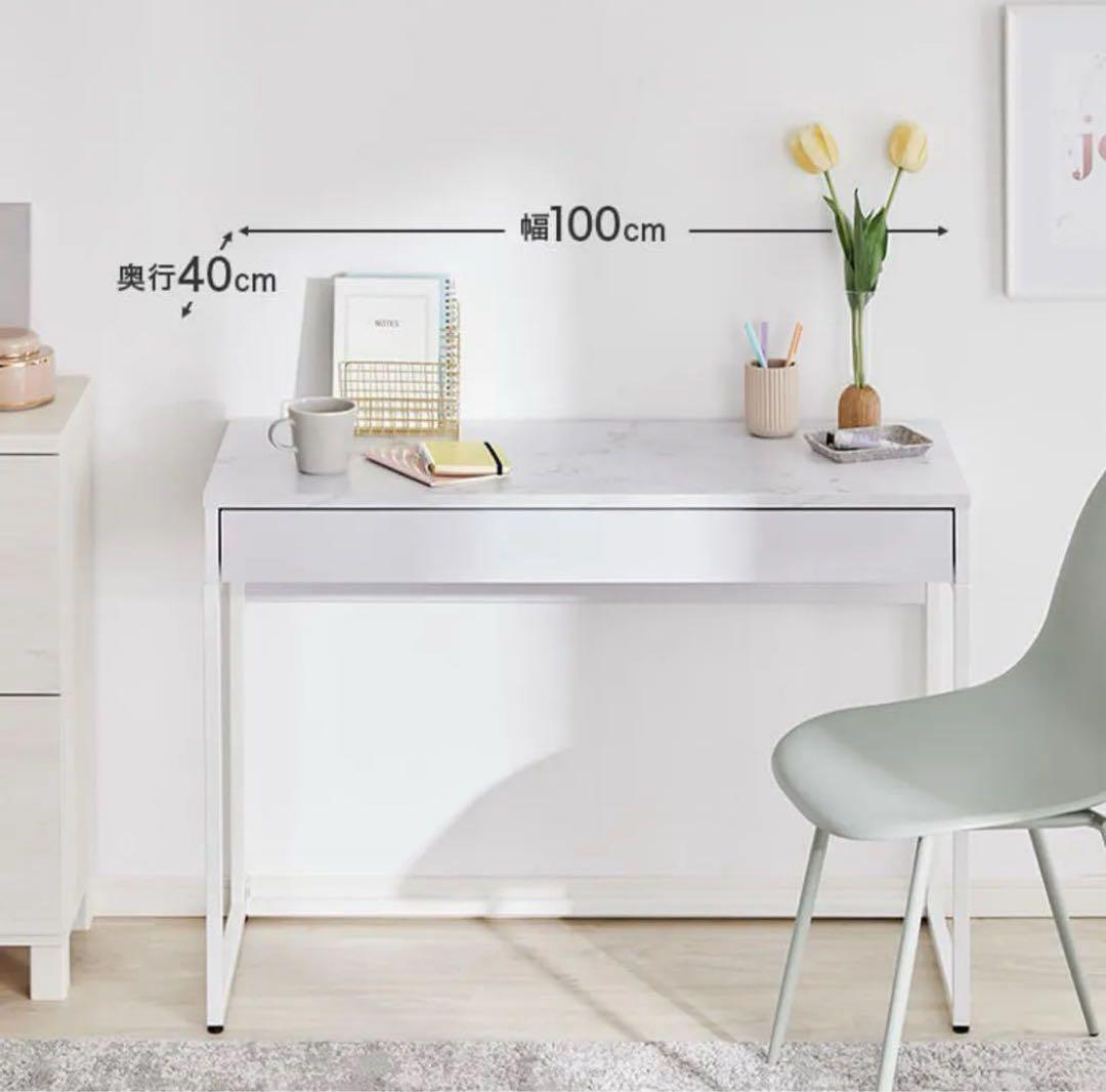 入手困難【lowya】大理石柄コンソールデスク⭐︎幅100cm