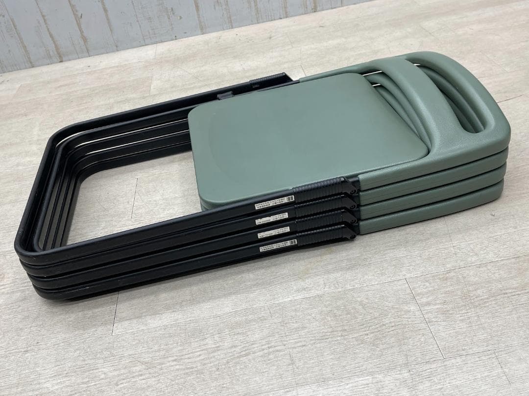 axona AICHI 折りたたみ椅子 MILO 4脚 フラットスタッキング　②