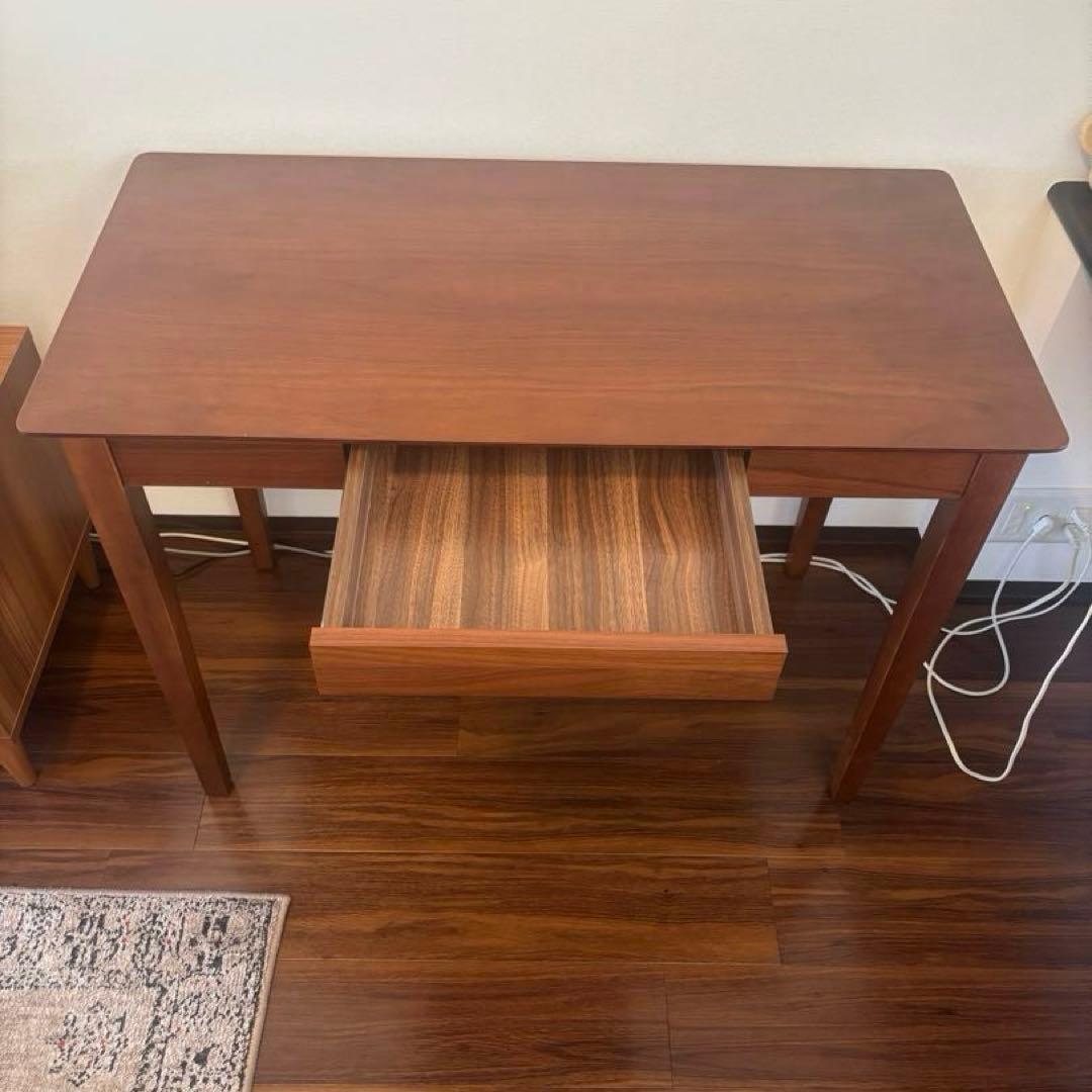 在宅ワークに◎ 北欧風　木製デスク　幅100㎝