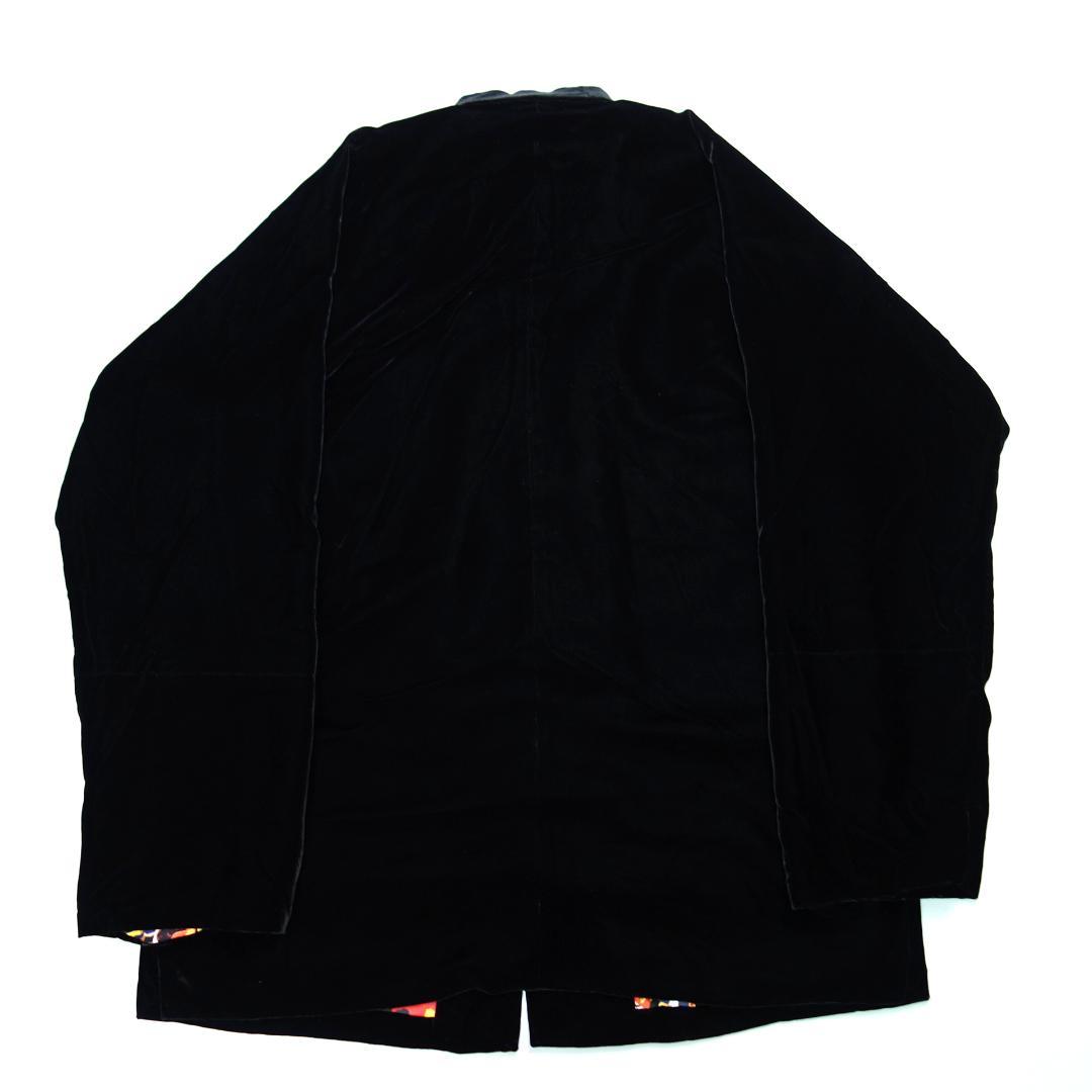 ブ*ー様 6741美品 シャンハイタン ベロア 裏地総柄 チャイナジャケット L