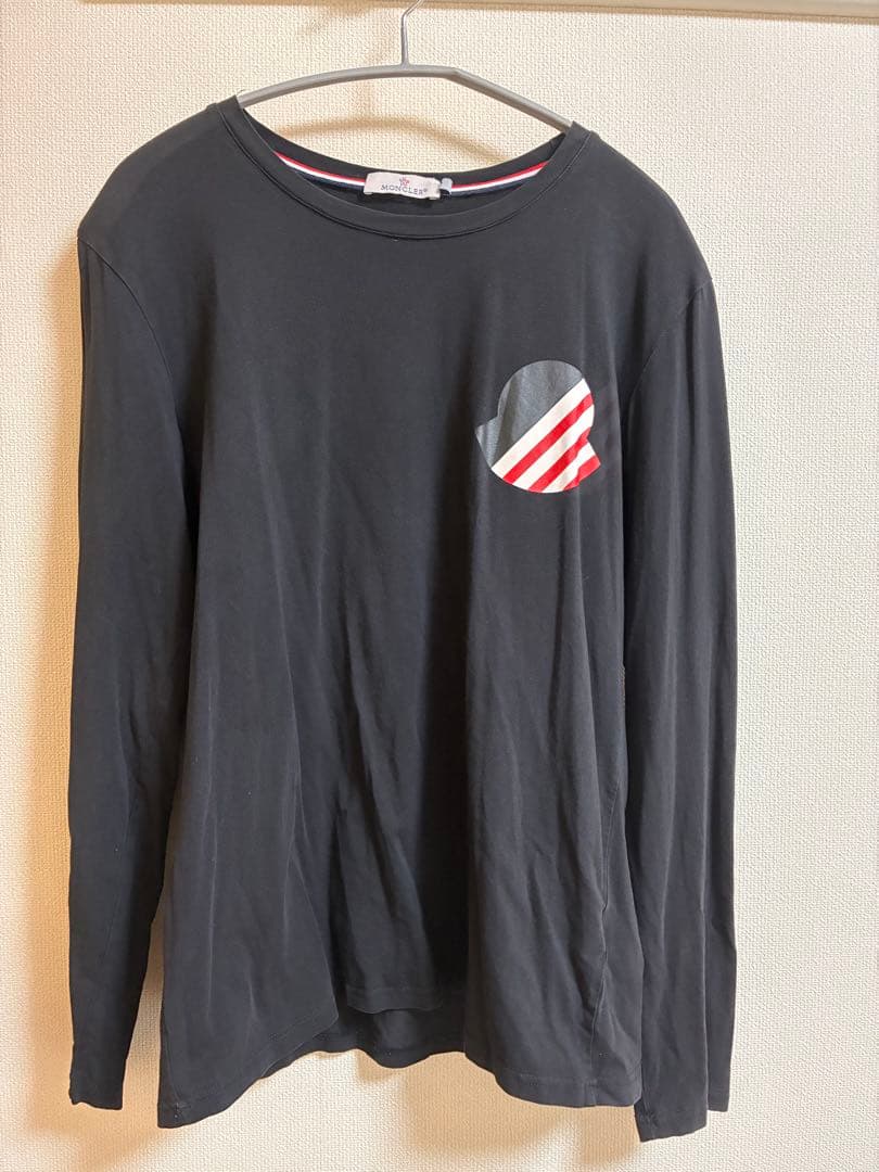 MONCLER モンクレール 長袖 ロンT ワッペン 黒 L 即発送可能