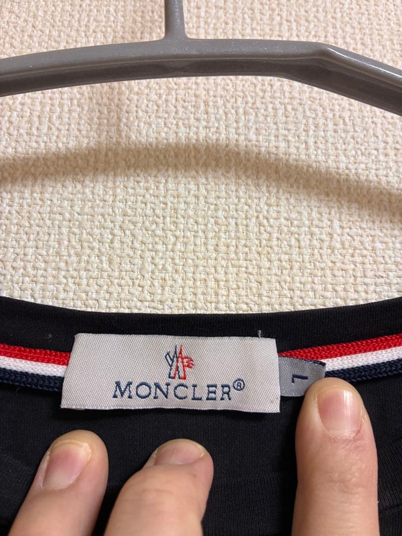 MONCLER モンクレール 長袖 ロンT ワッペン 黒 L 即発送可能