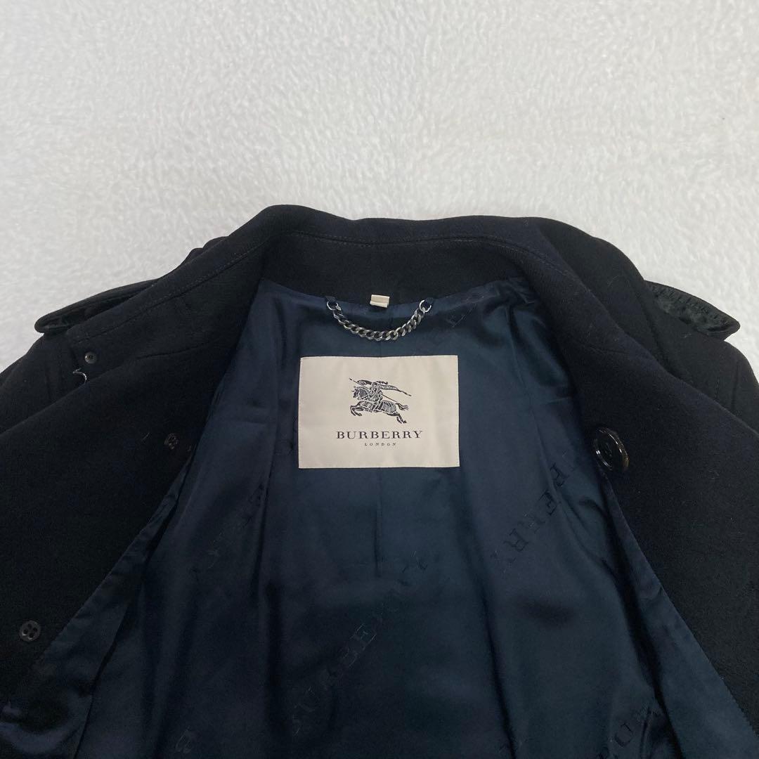 ✨極美品✨　バーバリー　ビッグノバチェック　トレンチコート　ブラック　ベルト　黒