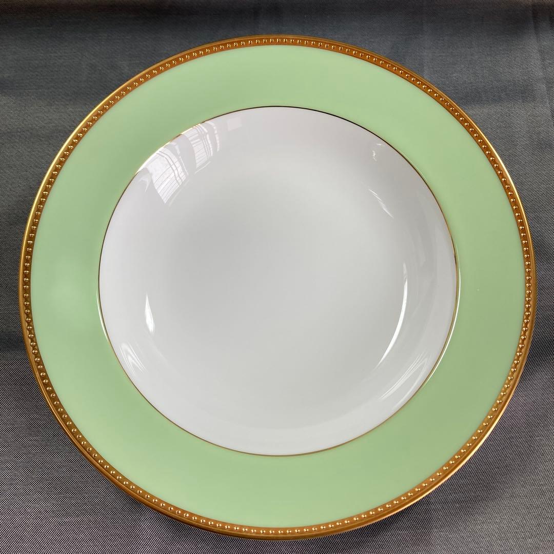 hal　大倉陶園　メイグリーン　スープ皿　6枚　ディーププレート