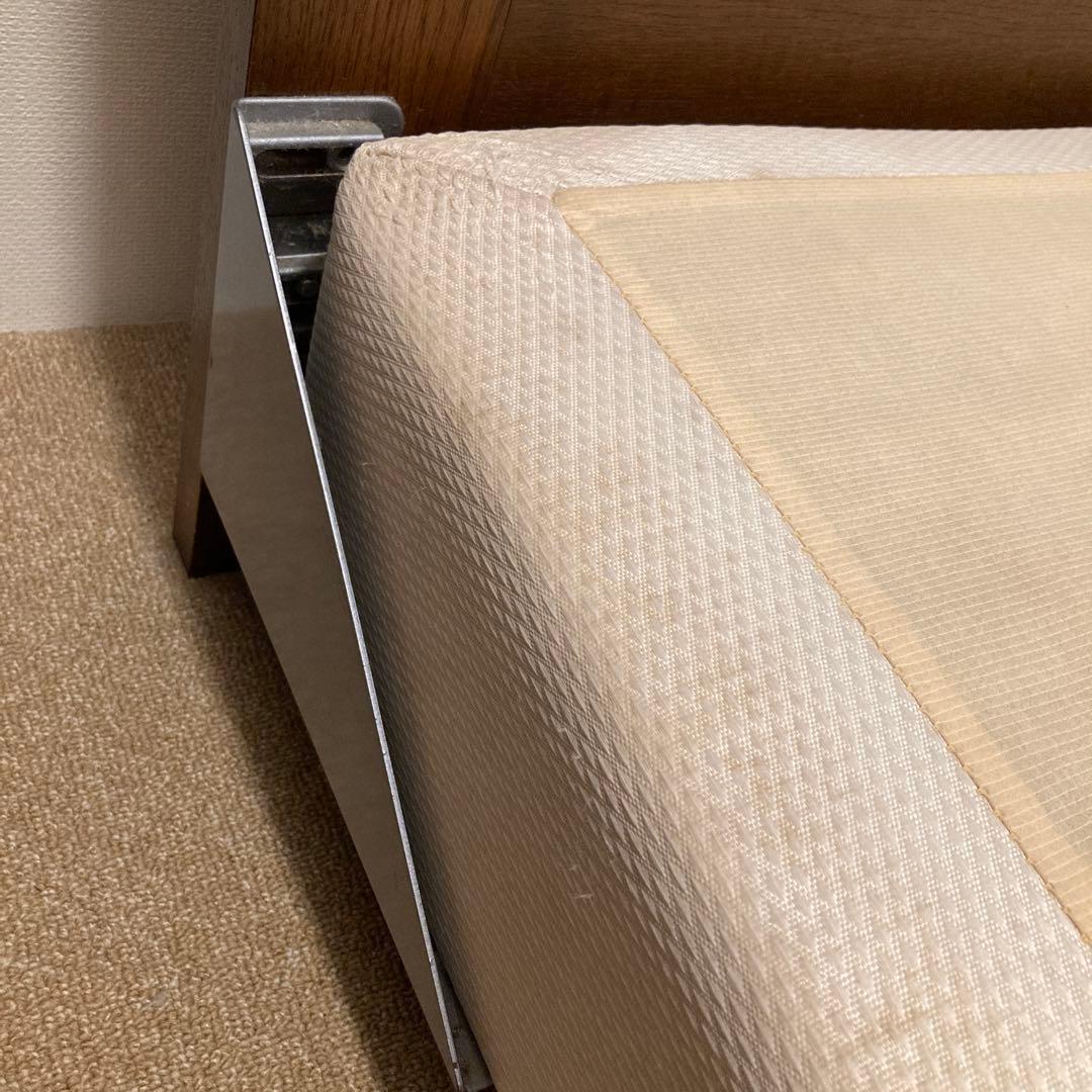 【シモンズ】ダブルベッド　ダブルクッションタイプ　ヘッドボード　ボトムクッション