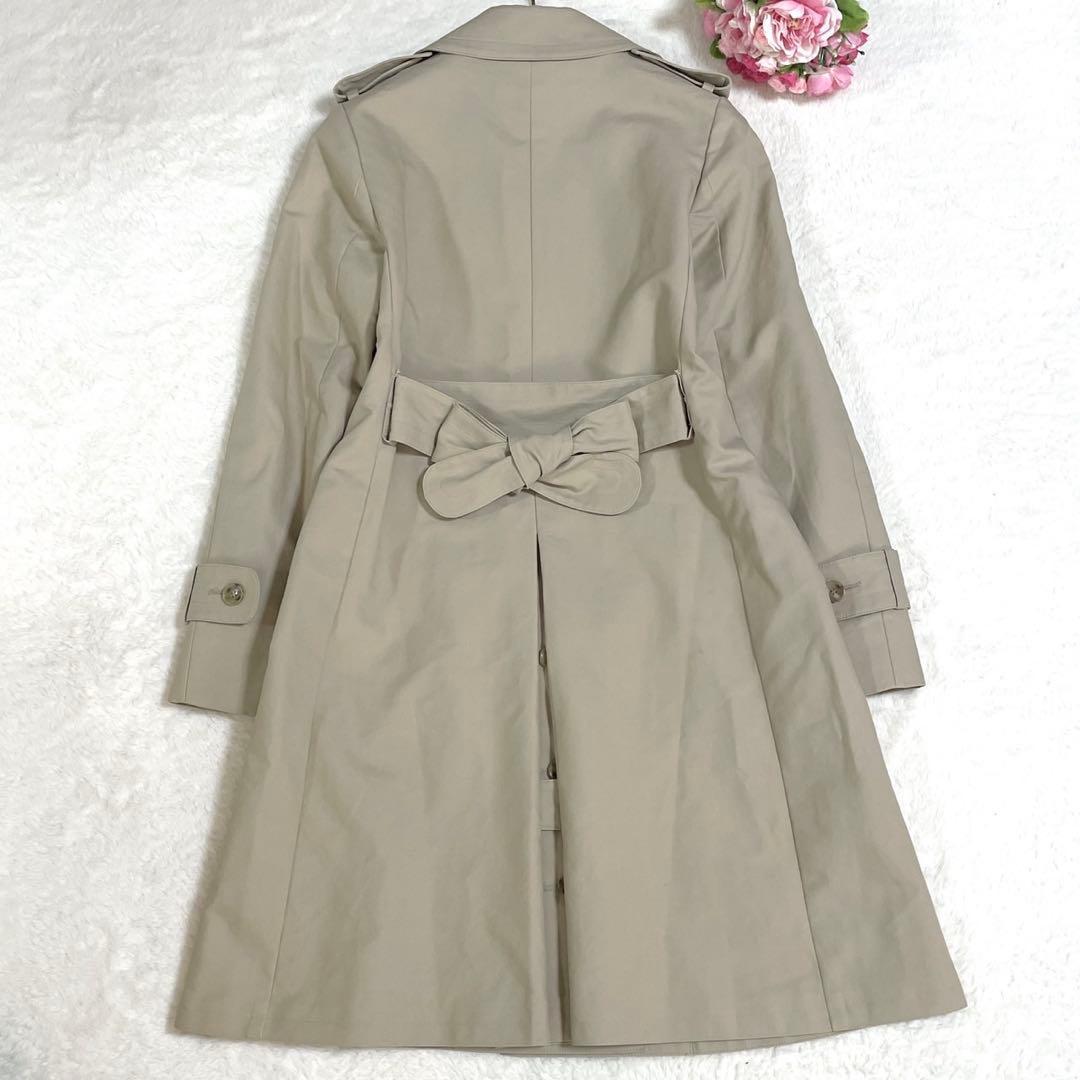 極美品● マックスマーラ トレンチコート ロングコート リボンベルト ベージュ