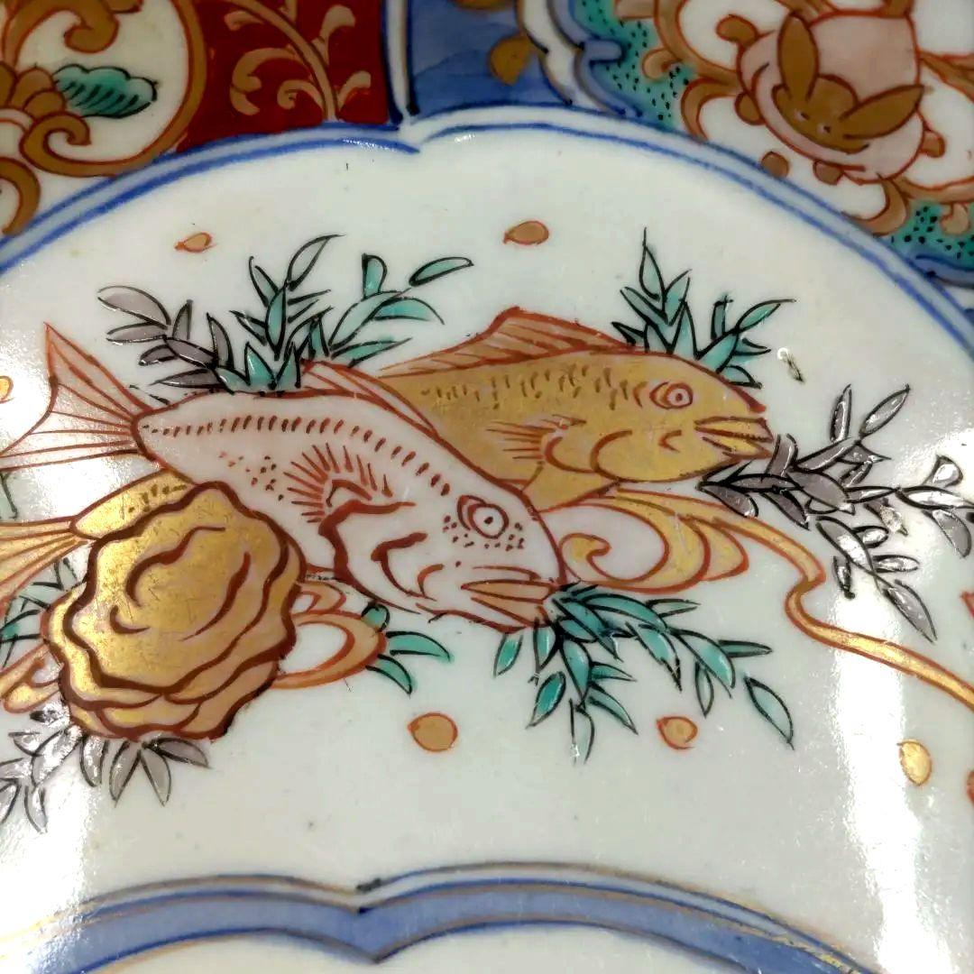 有田焼　伊万里焼　古伊万里　金彩　色絵　小皿　深皿　なます皿　5寸皿5客セット