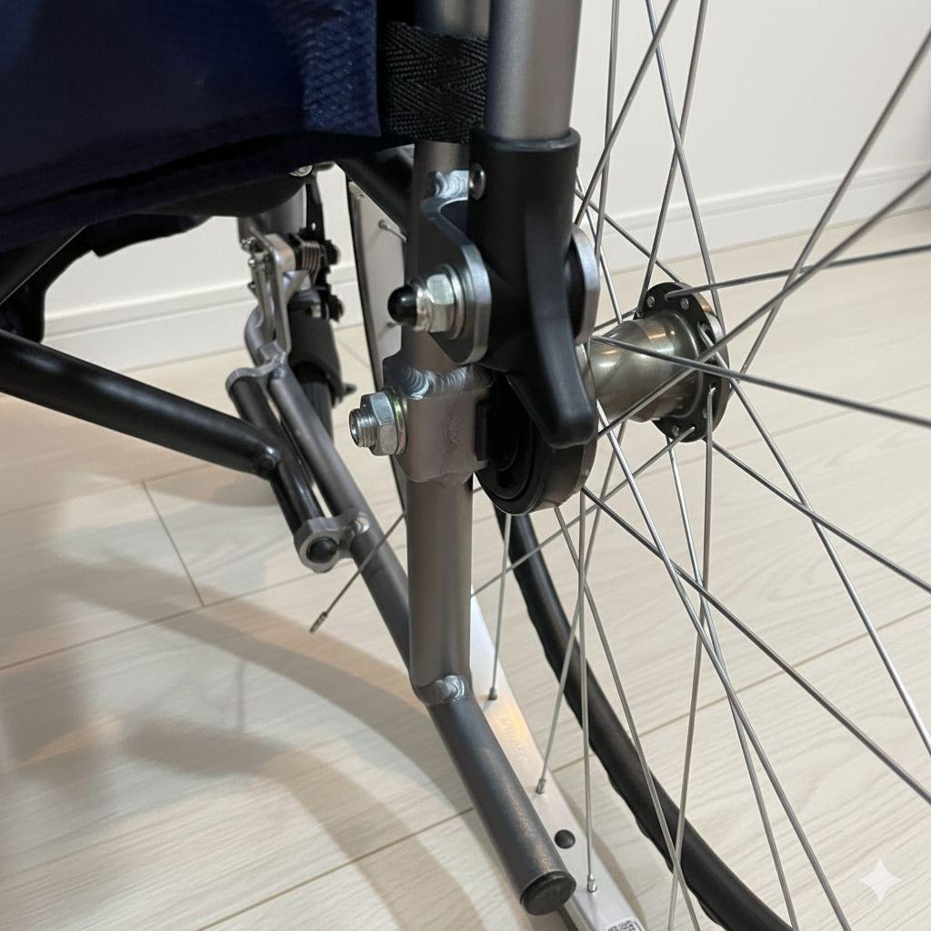 ♿小柄の人に最適 とても便利な多機能 超軽量 自走式 車椅子 ノーパンクタイヤ