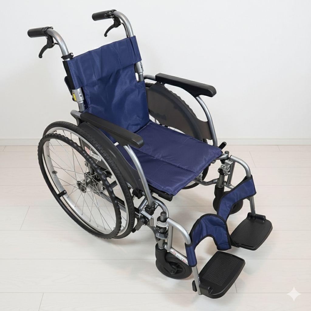 ♿小柄の人に最適 とても便利な多機能 超軽量 自走式 車椅子 ノーパンクタイヤ