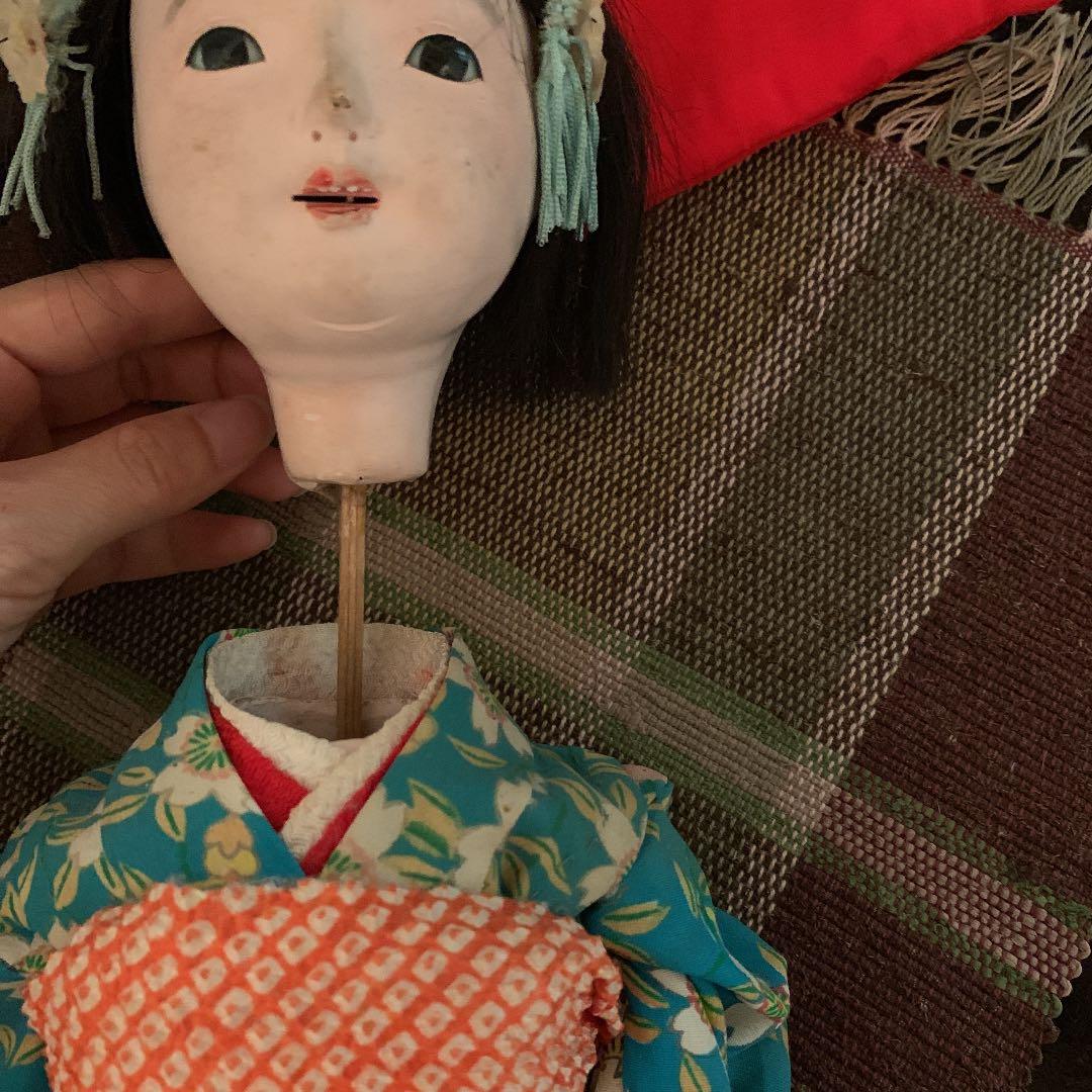 送料込み!! 市松人形 いちまさん　昭和レトロ　お人形　骨董　訳あり