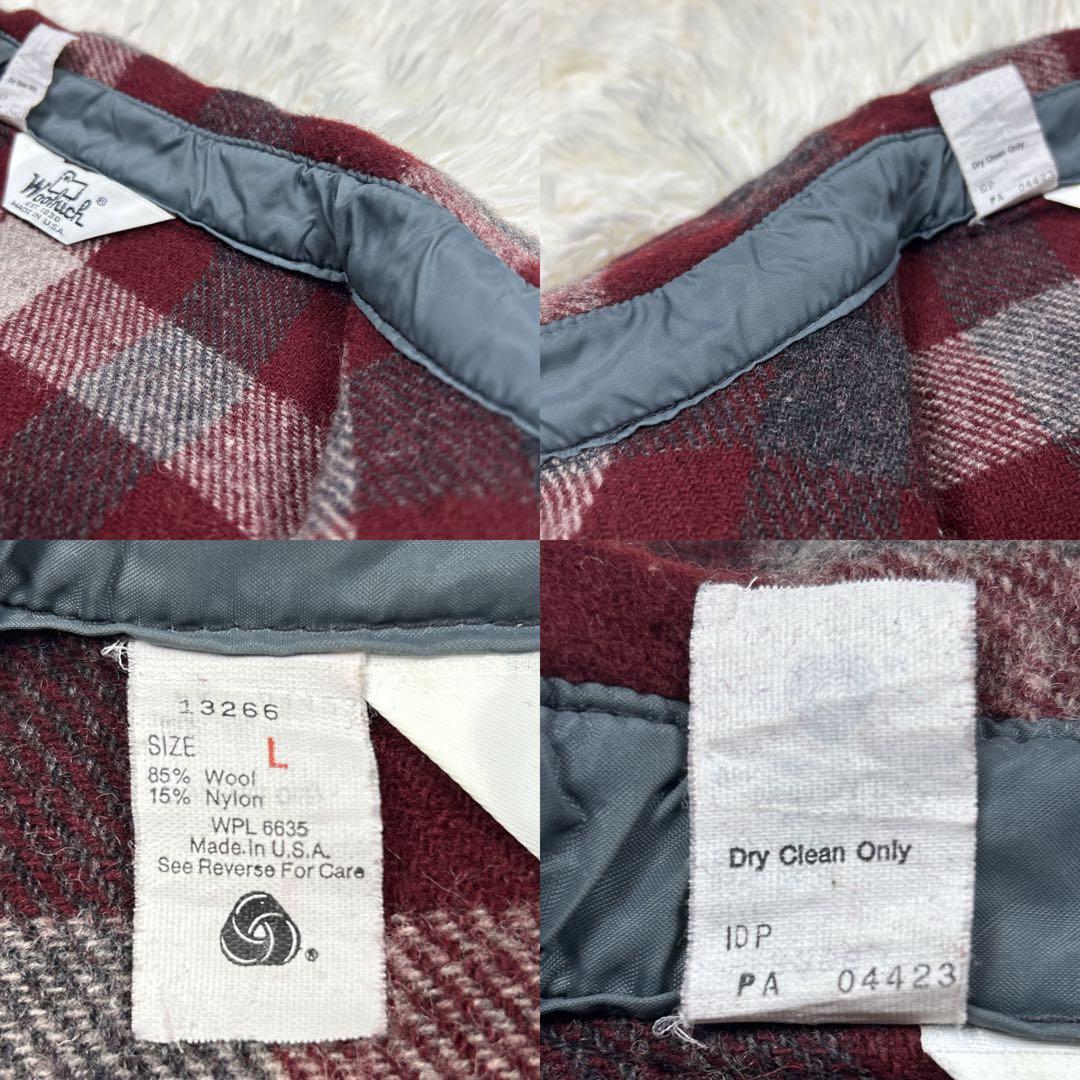 70s 白タグ　美品　ウールリッチ　CPOシャツジャケット　バッファローチェック