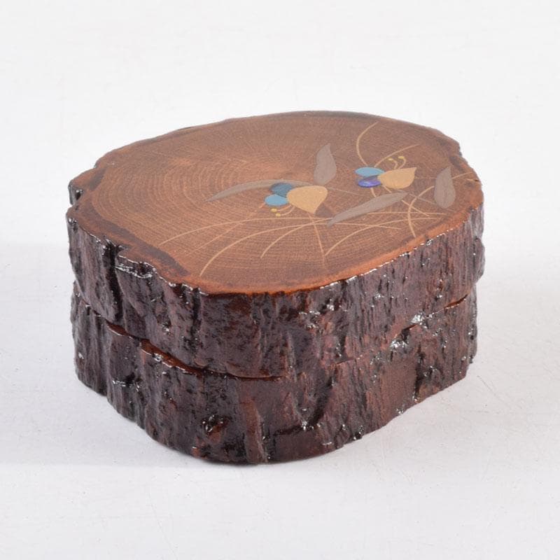 茶道具　正博作　露草蒔絵　蔦香合　共布共箱　V　8968