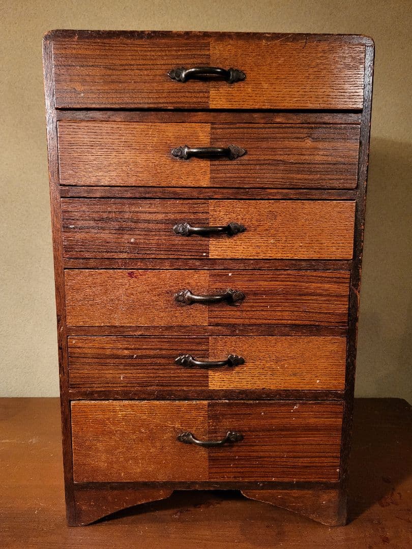 小引き出し　引き出し　6杯　レトロ　ヴィンテージ